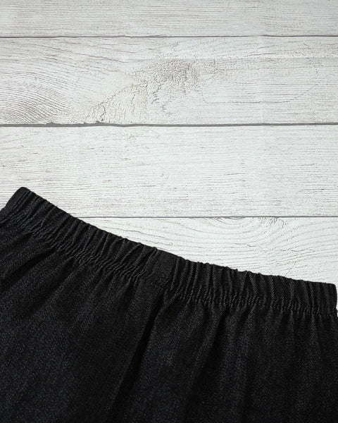 “Abigail” (Black) Denim Bell Bottom Pants