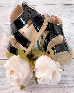 “Naveah” Open-Toe Cross Sandals