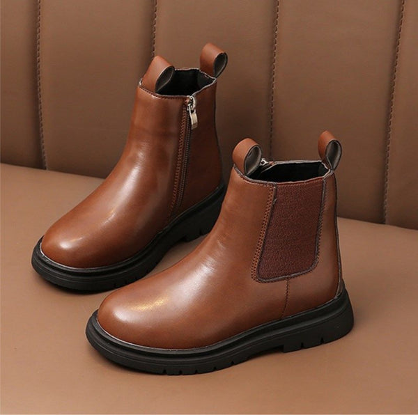“Ethan” Martin Ankle Boys Boots (Brun)